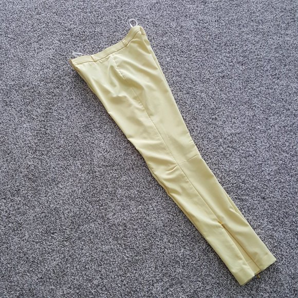 Natali Bolgar Ukrainian Designer High Waisted Skinny Suit Pants XS Zippers - Picture 2 of 11